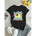 thumbnail image 2 of Camiseta Clásica de Verano para MujerWomen's Colorful Duck Graphic Tee - Casual Crew Neck Short Sleeve T-Shirt, Stretchy & Breathable Polyester Blend, Perfect for SummerFather's Day, Mother's Day, N, 2 of 6