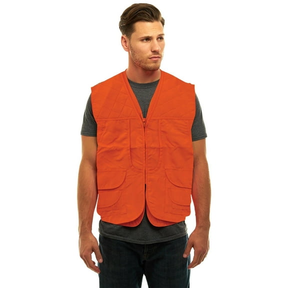 TrailCrest Adult Men's Blaze Orange Front Loader Safety Vest, XL