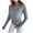 Gray, variant on BXINGOHAI Women's Soft V Neck Long Sleeve Fall Casual Fit Sweater Tops Pink L