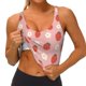 thumbnail image 3 of Fotbe Strawberry Sujetador Deportivo Largo sin Aros para Mujer con Almohadillas y Soporte Medio, Transpirable y Absorbente, Camiseta Tipo Chaleco o Tank Top-Small, 3 of 8
