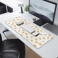 thumbnail image 2 of Long Mouse Pads for Desk,White Golden Cloud Moon Pattern Desk Mats on Top Of Desks, Desk Mouse Pad Extra Large with 3mm Non-Slip Base and Stitched Edge for Gaming,Office,Work,Home 31.5"x11.8", 2 of 6