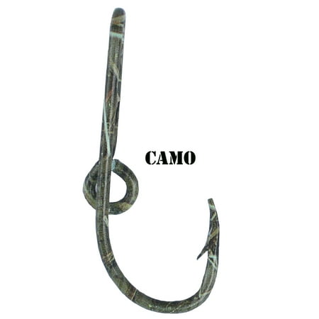 Eagle Claw Hat Hook Camo Fish hook for Hat Pin Tie Clasp or Money Clip Cap Fish (Best Way To Tie A Fishing Hook)