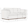 thumbnail image 4 of CHITA Sectional Couches Modular Sofa for Living Room, 2PC in Dove Gray, 4 of 8