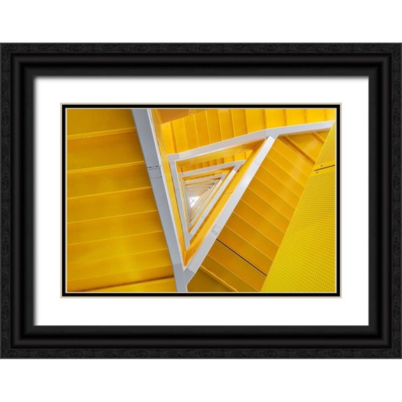 Pearson, Wayne 24x18 Black Ornate Wood Framed with Double Matting Museum Art Print Titled - Stairway To Enlightenment
