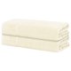 thumbnail image 1 of Toallas de baño de algodón REGALWOVEN, juego de 2 toallas gruesas y suaves, toallas de secado rápido para baño, blancas 28' x 56', 1 of 7