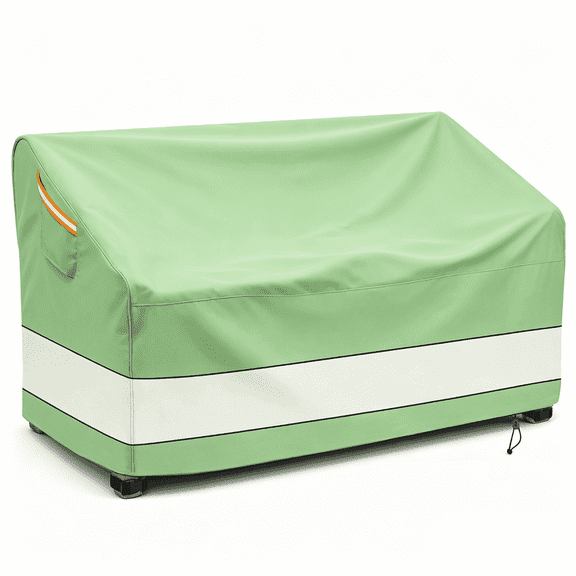 Patio Furniture Cover,Loveseat Sofa Cover,Heavy Duty Windproof and Waterproof for All-Weather Protection,60W×36D×36H inch, Beige Green