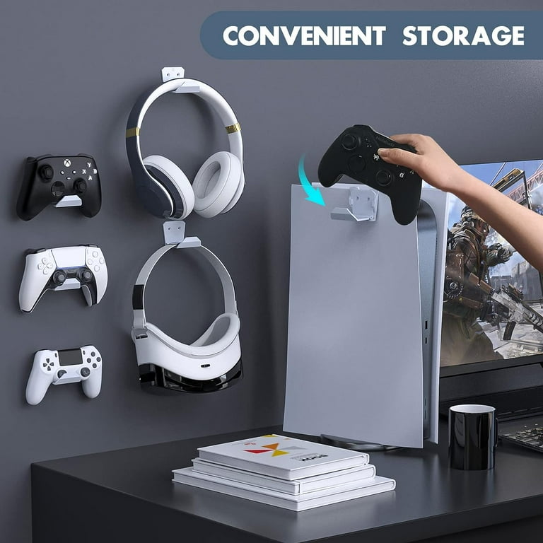 6 Pack Foldable Controller Wall Mount for PS5/PS4/Xbox