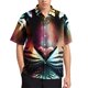 thumbnail image 3 of Camisa informal con estampado de rayas de piel de tigre para hombre, camisa hawaiana de vacaciones de manga corta, camiseta de gran tamaño para hombre, blusas, ropa, 3 of 5
