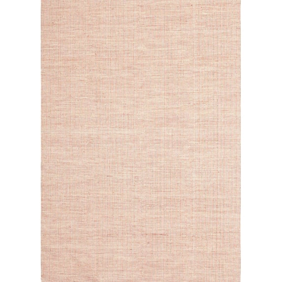 Ahgly Company Machine Washable Indoor Rectangle Contemporary Light Salmon Rose Pink Area Rugs, 5' x 7'