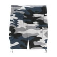 thumbnail image 4 of WTOBBY Men's Camouflage Work Shorts for Summer, Loose Casual Fit, Large Size with Multiple Pockets, 5-Inch Mid-Length, Belt-Free Comfort, Ideal for Outdoor Activities,Dark Gray XL, 4 of 5