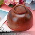 thumbnail image 3 of Kitchen Wooden Rice Dining Bowl, Jujube Wooden Japanese Bowls Food Container Tableware for Fruits Salads Noodles Rice Dining Decoration, 3 of 8