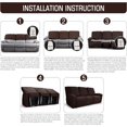 thumbnail image 7 of SUSUZI Recliner Sofa Slipcovers for 3 Seater Couch, Stretch Solid Jacquard Sofa Couch Covers, 7 of 7