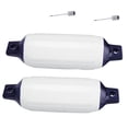 thumbnail image 2 of 2X Inflatable Boat Fender PVC Boat Anchor Bumper Marine Boat Fender for Boat, Sailboat, Cuddy Etc,(6.5X23 Inch), 2 of 7