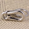thumbnail image 5 of Sturdy Carabiner Key Chain Key Ring Key Chain Spring Key Chain Business Waist Key Chain, Silver, 5 of 6