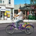thumbnail image 4 of Lilypelle Adult Tricycles 7 Speed 26 Inch Three Wheel Bike Cruiser Trike with Low-Step Through Frame/Large Basket for Men, Women, Seniors, 4 of 17