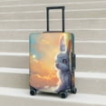 thumbnail image 6 of Gukieu Sunshine Colorful Cloud Rabbit Print Suitcase Protective Cover, Elastic Zipper Buckle Suitcase Protective Cover, Suitable for Travel, Business Trip-X-Large, 6 of 7