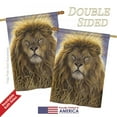 thumbnail image 3 of Breeze Decor 10096 Wildlife & Lodge Lion 2-Sided Vertical Impression House Flag - 28 x 40 in., 3 of 4