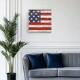 thumbnail image 2 of Canvas Print Wall Art Oil Paintings American Patriotic Stars Stripe on Wooden Picture Prints Artwork for Living Room Kitchen Bathroom Bedroom,Stretched and Framed Ready to Hang,Vintage USA Flag, 2 of 9