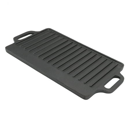 

Grill Griddle Double Sided Stove Top Grill Thickened Durable For Household For Barbecue 40x20CM