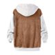 thumbnail image 3 of Gibobby Chamarras para mujer, Chamarra Sherpa de invierno para mujer, de gran tamaño, abrigos, abrigos, abrigos, con capucha, con bolsillos(Café,G), 3 of 5