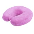 thumbnail image 1 of Almohada de terciopelo en forma de U, almohada cervical de espuma viscoelástica de rebote, cojín de viaje para descanso, color morado, 1 of 8