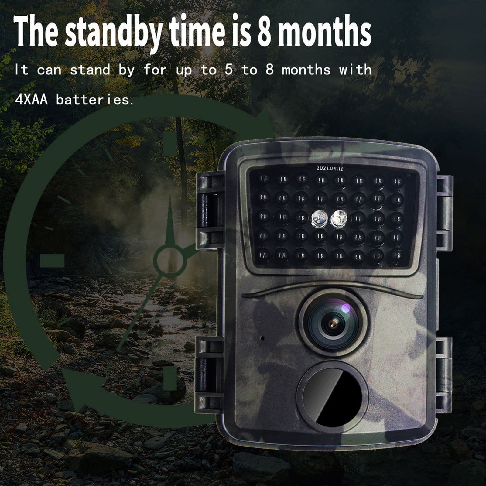 Trail&Game Camera Wildlife Hunting Cam 20MP Image 1080P/720P Video with Invisible Night Vision IP56 Waterproof and Password Protected, for Hunting Outdoor Researching Watching