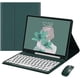 thumbnail image 1 of Funda para teclado con ratón, teclado RGB, teclas redondas retro, colores dulces extraíbles (iPad7/iPad8/iPad9/Air3/Pro10.5, verde oscuro), 1 of 5