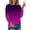 Dark Purple Gradient, variant on JGTDBPO Summer Tops For Women 2023 Trendy Crew Neck Tie-Dye Printed T Shirt Blouse Half Sleeve 3/4 Sleeve Casual Loose Basic Outing Pullover Sweatshirt Blouses Tops