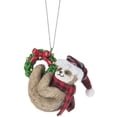 thumbnail image 4 of Tis The Season Sloths Ornaments 3pc Set Resin, 4 of 4