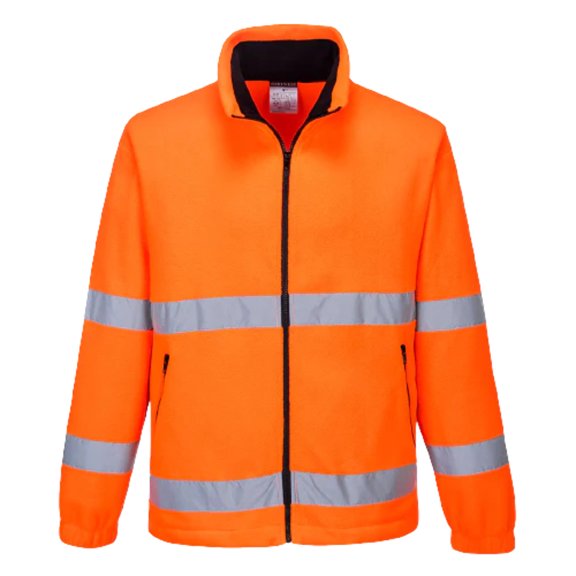 Portwest Hi-Vis Essential Polar Fleece 2 Tone Zip Reflective Work Safety F250