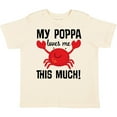 thumbnail image 3 of Inktastic My Poppa Loves Me Childs Crab Boys or Girls Toddler T-Shirt, 3 of 5