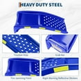 thumbnail image 4 of Royalbelle 2PC Blue Car Ramp, Solid Steel Vehicle Ramp for Garage Maintenance, 4 of 6