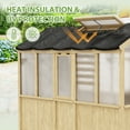 thumbnail image 3 of EAGLE PEAK 50% Sun Shade Cloth Mesh Cover with Grommets for Greenhouse for EAGLE PEAK 6.7x9.6x7.7 ft Wood Greenhouse, Black, 3 of 9