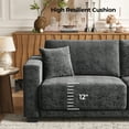 thumbnail image 4 of COPIAE 86 Inch Sofa with Extra Deep Seats Oversize,2 Seater Sofa for Living Room, Modern Couch and Sofa, Comfy Armrests and Seats and Backrests, Easy Installation,Chenille Fabric Gray, 4 of 13