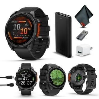 Garmin 010-02541-22 Fenix 7X Sapphire Solar Smartwatch - Black DLC
