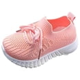 thumbnail image 6 of Dakaela Toddler Baby Boy Girl Shoes Breathable Mesh Tennis Walking Sneakers Little Kids Barefoot Slip on Sock Shoes Pink Size 6.5, 6 of 7