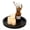 Black, variant on Candlestick Tray: Round Wooden Decorative Candlestick Tray - Rustic Farmhouse Style Coffee Table Decoration - Tea Candlestick Tray, Suitable for Home Decor