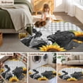 thumbnail image 5 of Round Rug 5Ft Washable Non-Slip, Sunflower Cows Circle Area Rugs for Living Room Bedroom, Farmhouse Floral Watercolor Botanical Plaid Indoor Floor Mats Carpet Runner for Home Decor Aesthetic, 5 of 8