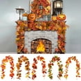 thumbnail image 7 of Moocorvic Artificial Maple Leaf Garland, 5.6 ft Fall Thanksgiving Decorations for Home,Fireplace, Stair, Window, Wall, 7 of 7