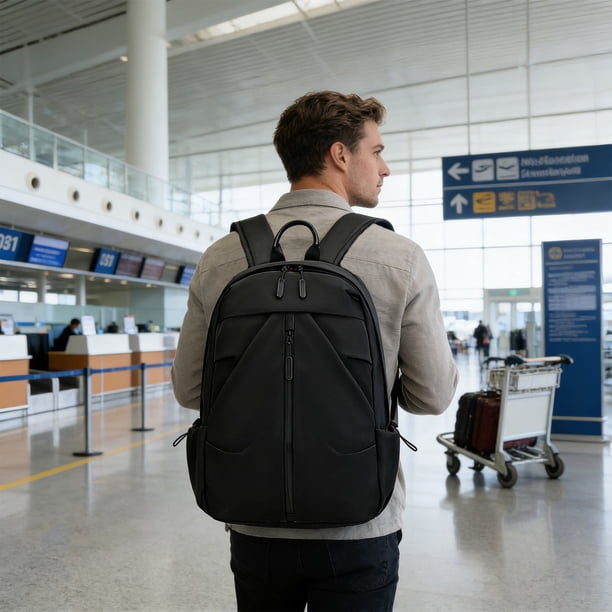 backpack for travel as personal item and for hiking Carry On Luggage Women Men Flight Approved Casual Weekender Laptop Bag College Business Outdoors Water Resistant Lightweight Daypack with USB Charging Port : Electronics outdoor travel Hiking Backpack As Personal Item