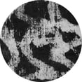 thumbnail image 1 of Ahgly Company Indoor Round Abstract Gray Modern Area Rugs, 6' Round, 1 of 4