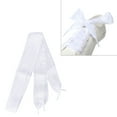 thumbnail image 1 of 1 par de cordones transparentes de 4 cm de ancho para zapatos para fiestas, bailes, caminatas, decoraciones de hip-hop (blanco), 1 of 3