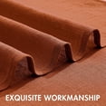 thumbnail image 5 of Fall Cafe Curtains 24 Inch Length Half Window Curtain Farmhouse Short Linen Semi Sheer Curtains for Kitchen Bathroom Basement Small Window, Rod Pocket Tier Curtains 2 Panels, Terracotta, 5 of 5