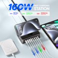 thumbnail image 4 of Estación de carga Acozvin 160W USB-C 11 en 1, cable de 1,5 m, 4 of 7