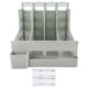 thumbnail image 1 of Organizador de archivos de escritorio, 4 compartimentos verticales, archivador de escritorio de plástico hueco grueso para oficina familiar Shcool, 1 of 5