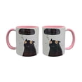 thumbnail image 1 of Set De 2 Tazas Gato Negro Blanco, 1 of 5