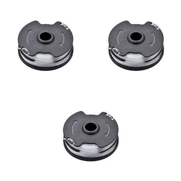 Eigraketly Carrete de nailon duradero para cuerda de cortacésped-fuerte y resistente al desgaste Compatible con carrete de cortacésped negro Type3 NO3