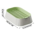 thumbnail image 3 of Grass Planter Tray, Double Layer Wheatgrass Grower with Soilless Container, Cat Grass Growing Kit for Indoor Gardening, Hydroponic Planter Pot with Drain Holes and Detachable Tray, 3 of 7