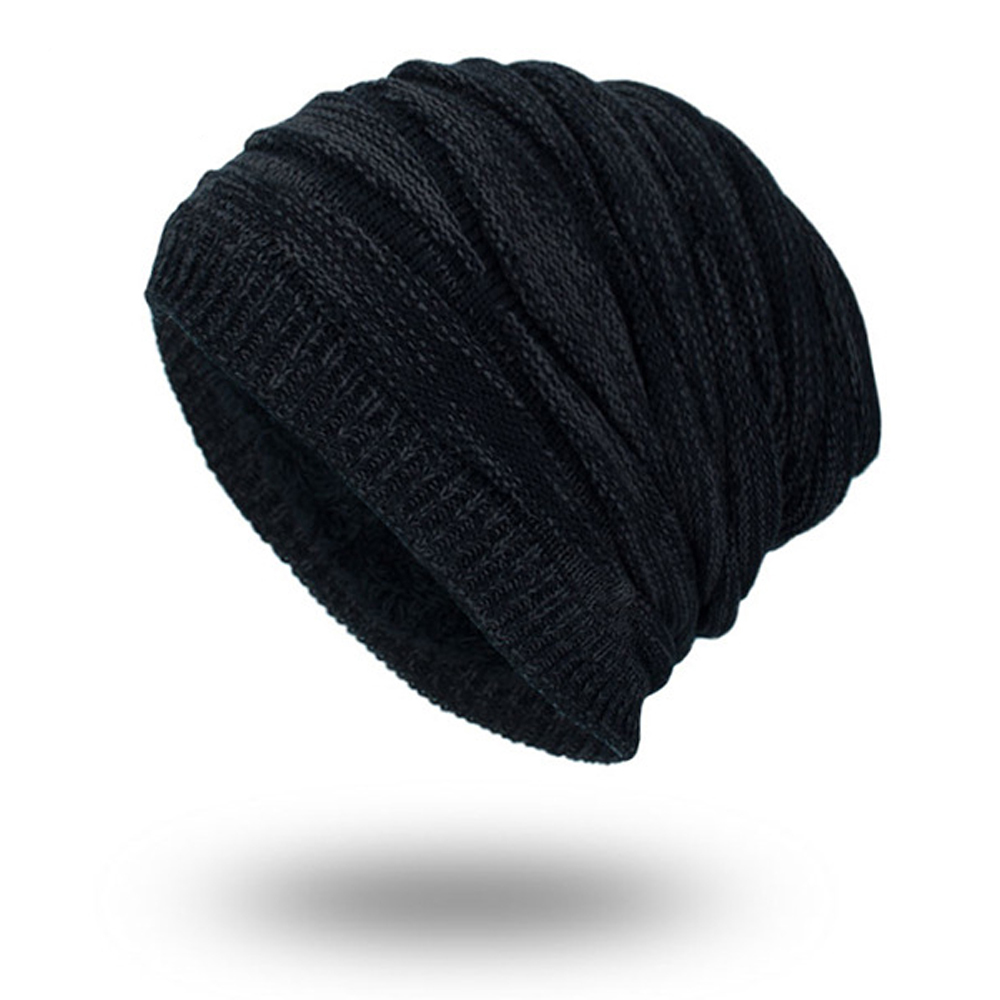 Men Women Knitted Baggy Beanie Winter Warm Hat Ski Causal Knit Cap Unisex Hat SD