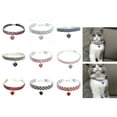 thumbnail image 2 of Cat Stretchy Collar Neckring Love Pendant Pet Collar for Cat Dog Girl Wedding Collar Kitten Christmas DressUp Necklace, 2 of 8